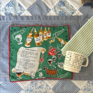 Irish Coffee Recipe Mug Vintage Ireland Mid Century MCM Republic Vintage Set